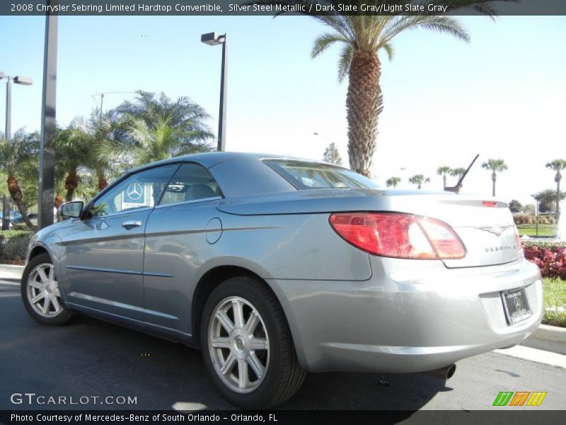 Silver Steel Metallic / Dark Slate Gray/Light Slate Gray 2008 Chrysler Sebring Limited Hardtop Convertible