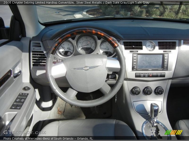 Silver Steel Metallic / Dark Slate Gray/Light Slate Gray 2008 Chrysler Sebring Limited Hardtop Convertible