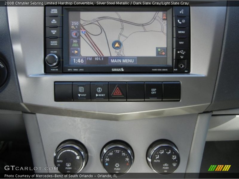 Silver Steel Metallic / Dark Slate Gray/Light Slate Gray 2008 Chrysler Sebring Limited Hardtop Convertible