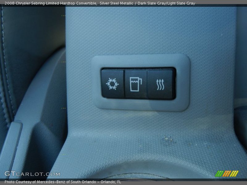 Silver Steel Metallic / Dark Slate Gray/Light Slate Gray 2008 Chrysler Sebring Limited Hardtop Convertible