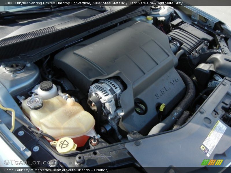 Silver Steel Metallic / Dark Slate Gray/Light Slate Gray 2008 Chrysler Sebring Limited Hardtop Convertible