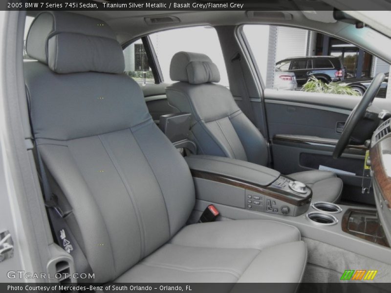  2005 7 Series 745i Sedan Basalt Grey/Flannel Grey Interior