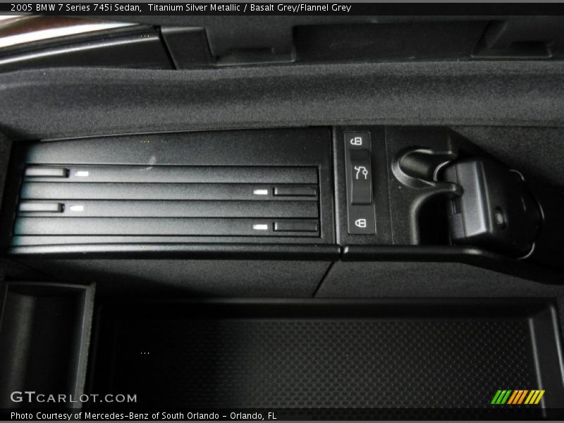 Titanium Silver Metallic / Basalt Grey/Flannel Grey 2005 BMW 7 Series 745i Sedan