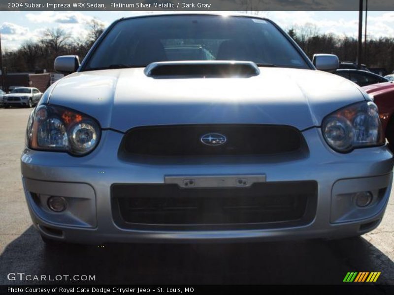 Platinum Silver Metallic / Dark Gray 2004 Subaru Impreza WRX Sedan