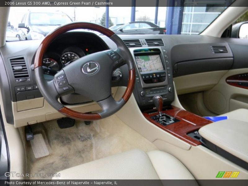 Cypress Green Pearl / Cashmere 2006 Lexus GS 300 AWD