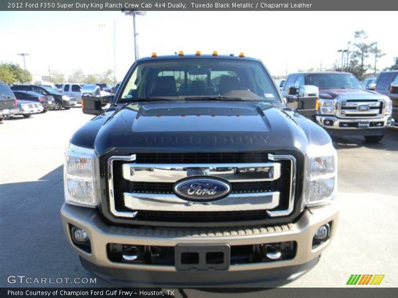 Tuxedo Black Metallic / Chaparral Leather 2012 Ford F350 Super Duty King Ranch Crew Cab 4x4 Dually