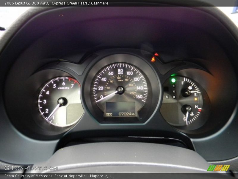 Cypress Green Pearl / Cashmere 2006 Lexus GS 300 AWD
