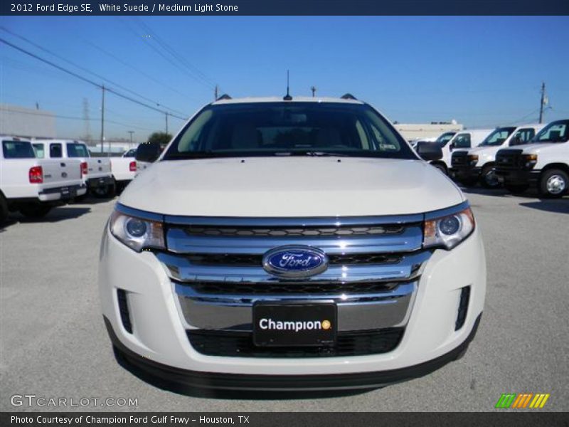 White Suede / Medium Light Stone 2012 Ford Edge SE