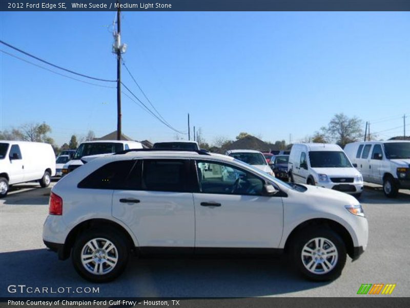 White Suede / Medium Light Stone 2012 Ford Edge SE