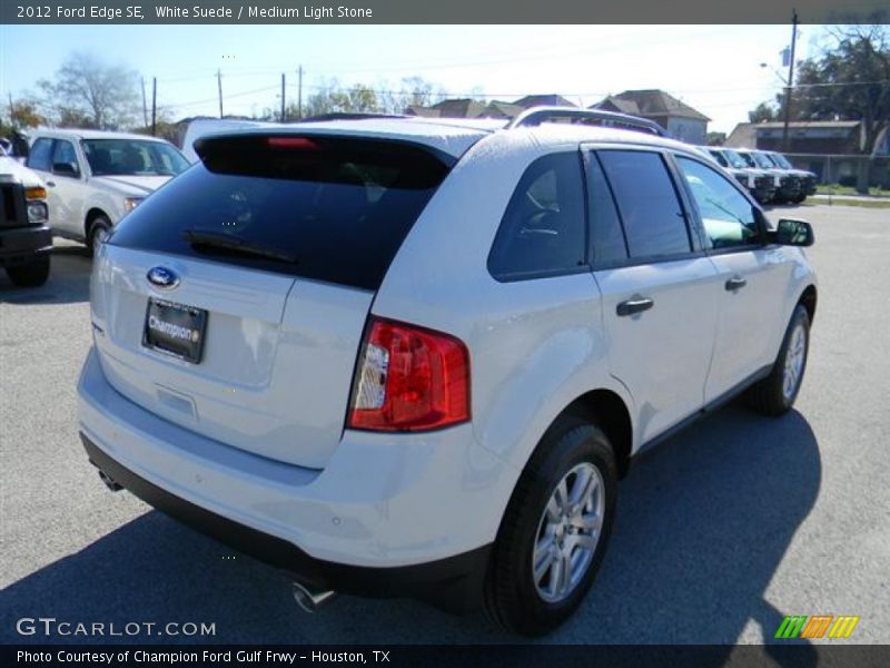 White Suede / Medium Light Stone 2012 Ford Edge SE
