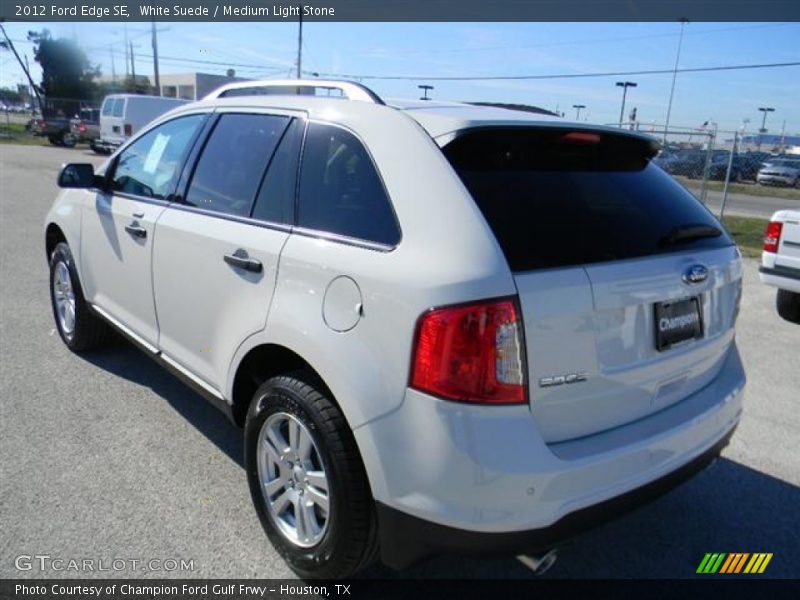 White Suede / Medium Light Stone 2012 Ford Edge SE