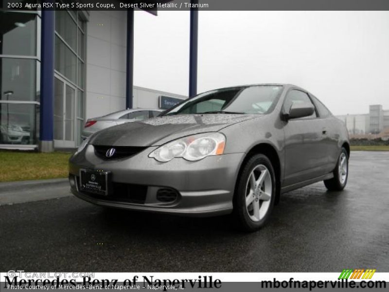 Desert Silver Metallic / Titanium 2003 Acura RSX Type S Sports Coupe