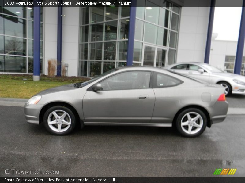 Desert Silver Metallic / Titanium 2003 Acura RSX Type S Sports Coupe
