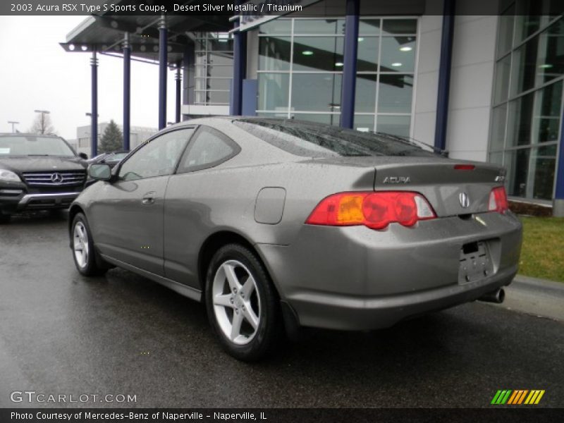 Desert Silver Metallic / Titanium 2003 Acura RSX Type S Sports Coupe