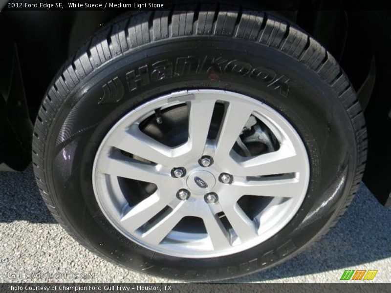 White Suede / Medium Light Stone 2012 Ford Edge SE