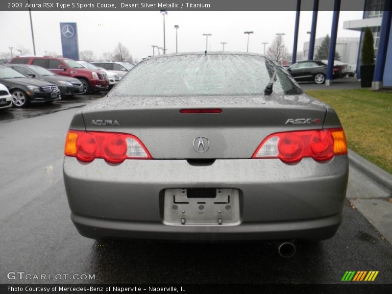 Desert Silver Metallic / Titanium 2003 Acura RSX Type S Sports Coupe