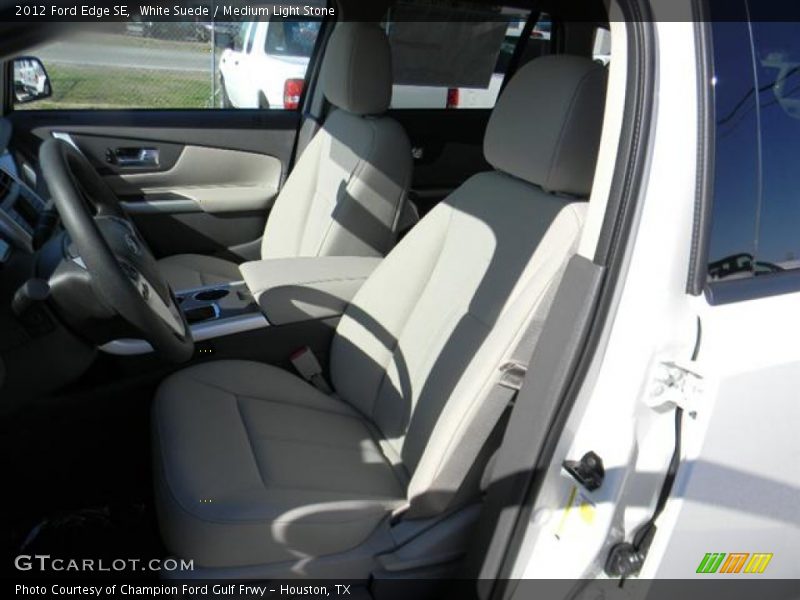 White Suede / Medium Light Stone 2012 Ford Edge SE