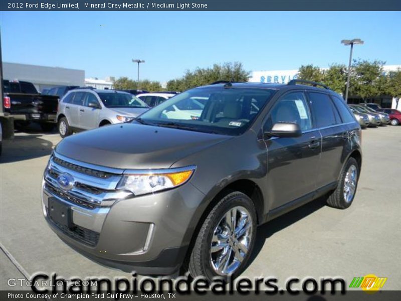 Mineral Grey Metallic / Medium Light Stone 2012 Ford Edge Limited