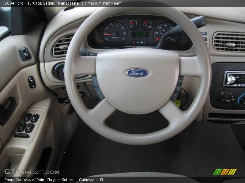 Merlot Metallic / Medium Parchment 2004 Ford Taurus SE Sedan