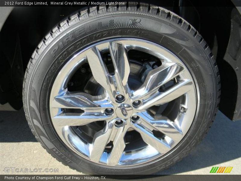Mineral Grey Metallic / Medium Light Stone 2012 Ford Edge Limited