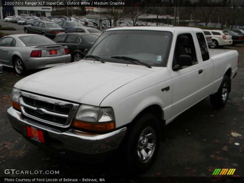 Oxford White / Medium Graphite 2000 Ford Ranger XLT SuperCab