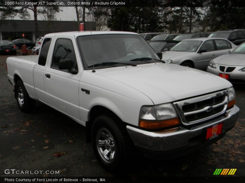 Oxford White / Medium Graphite 2000 Ford Ranger XLT SuperCab