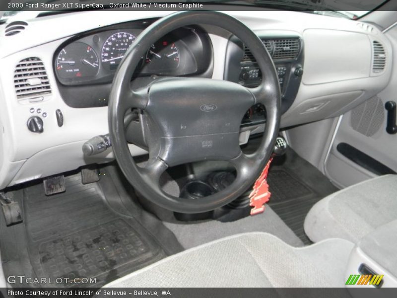 Oxford White / Medium Graphite 2000 Ford Ranger XLT SuperCab