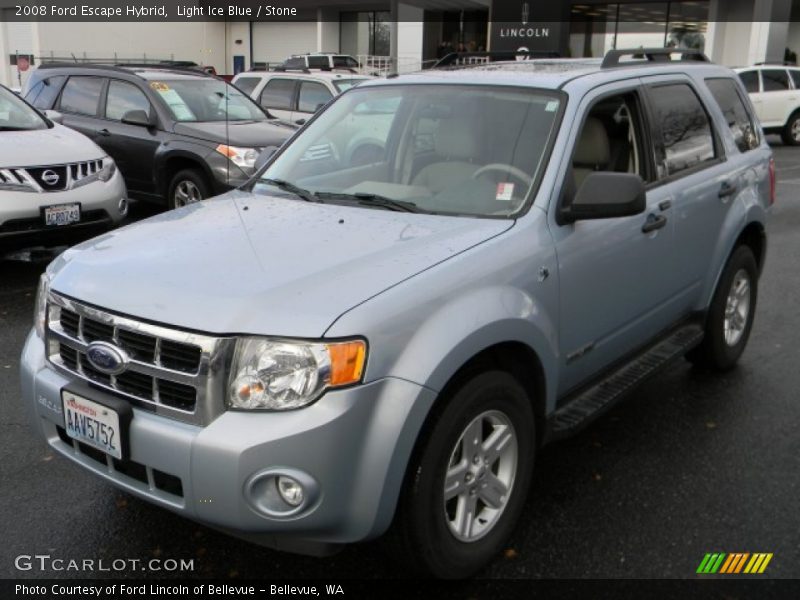 Light Ice Blue / Stone 2008 Ford Escape Hybrid