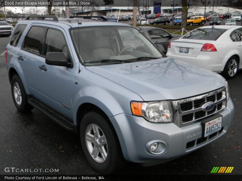 Light Ice Blue / Stone 2008 Ford Escape Hybrid