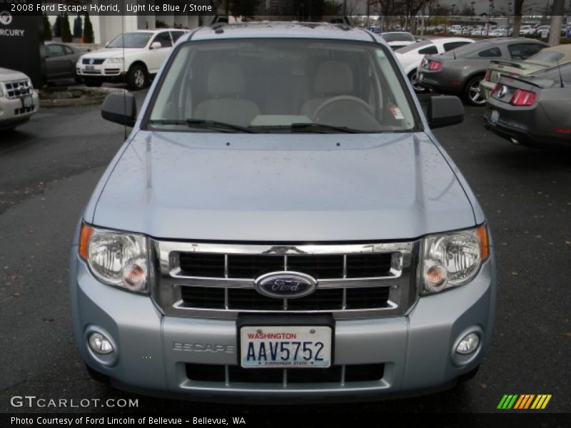 Light Ice Blue / Stone 2008 Ford Escape Hybrid