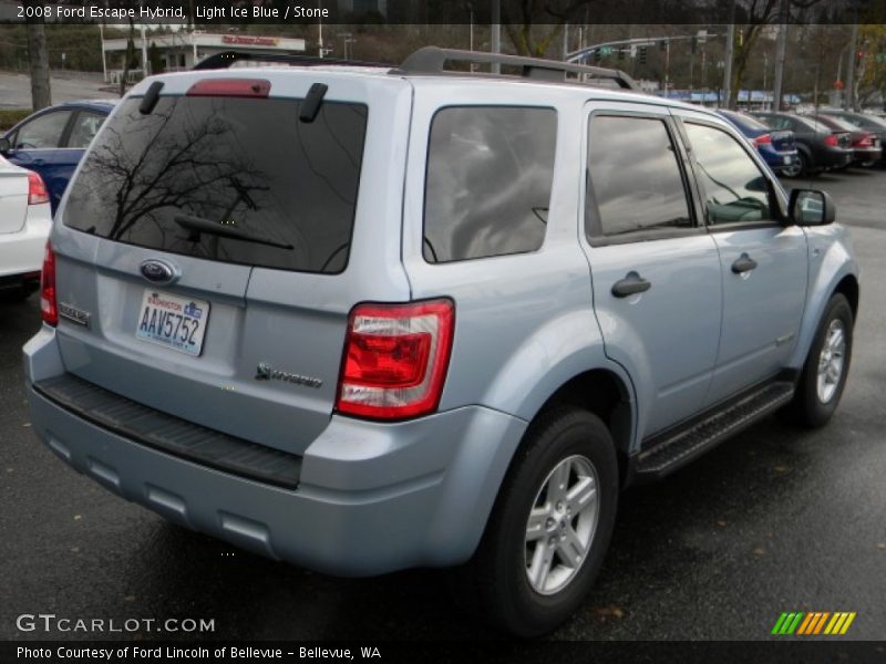 Light Ice Blue / Stone 2008 Ford Escape Hybrid