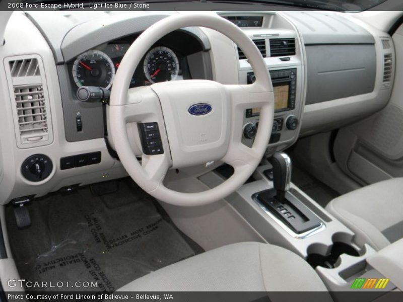 Light Ice Blue / Stone 2008 Ford Escape Hybrid