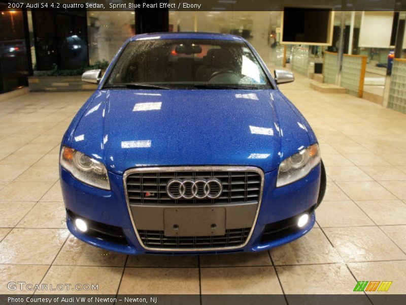 Sprint Blue Pearl Effect / Ebony 2007 Audi S4 4.2 quattro Sedan