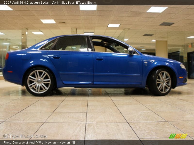 Sprint Blue Pearl Effect / Ebony 2007 Audi S4 4.2 quattro Sedan