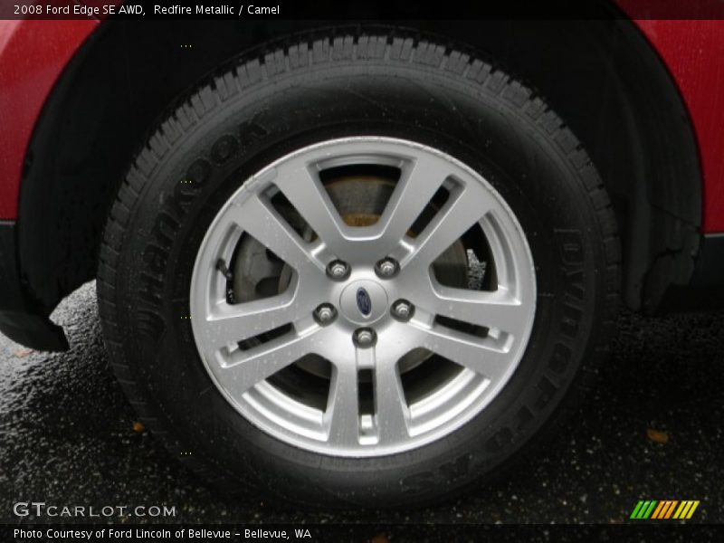 Redfire Metallic / Camel 2008 Ford Edge SE AWD