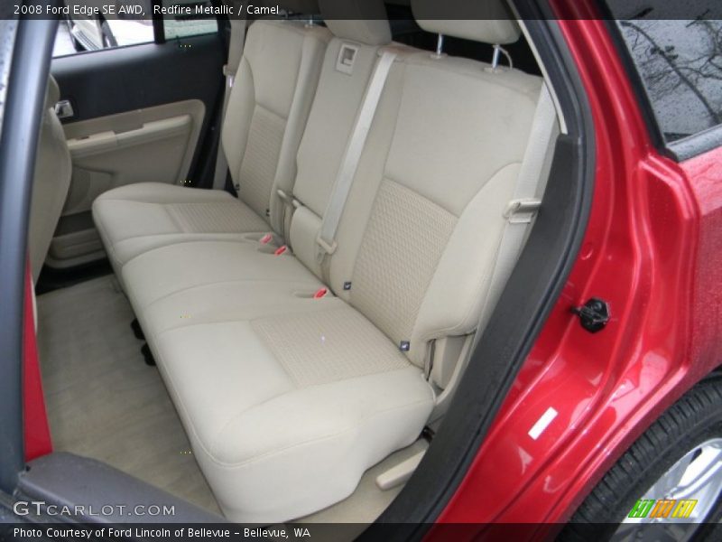 Redfire Metallic / Camel 2008 Ford Edge SE AWD