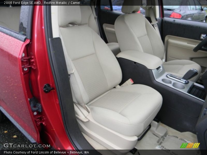 Redfire Metallic / Camel 2008 Ford Edge SE AWD