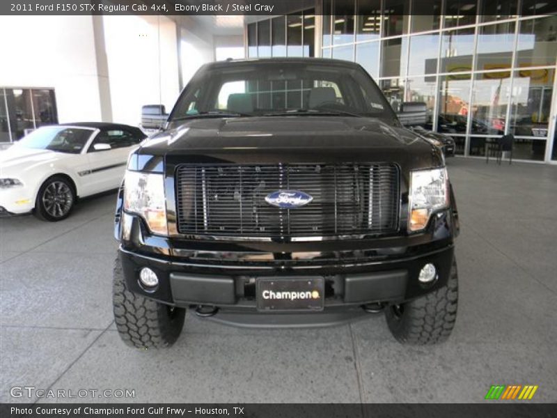 Ebony Black / Steel Gray 2011 Ford F150 STX Regular Cab 4x4