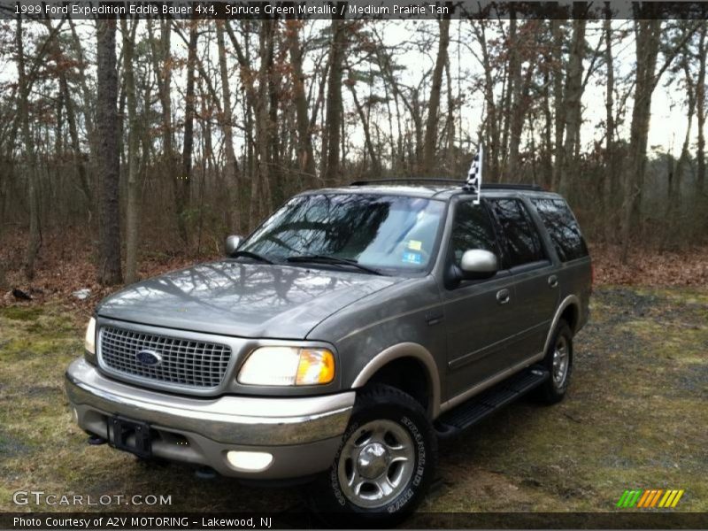 Spruce Green Metallic / Medium Prairie Tan 1999 Ford Expedition Eddie Bauer 4x4