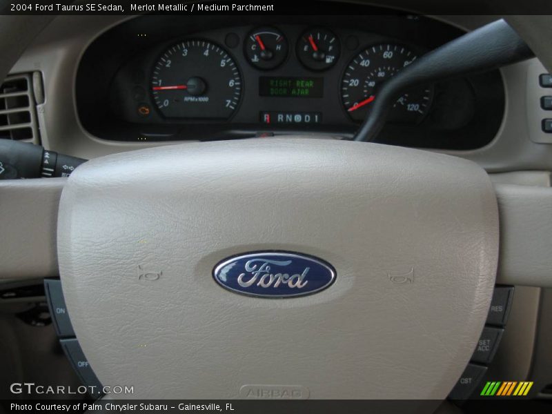 Merlot Metallic / Medium Parchment 2004 Ford Taurus SE Sedan