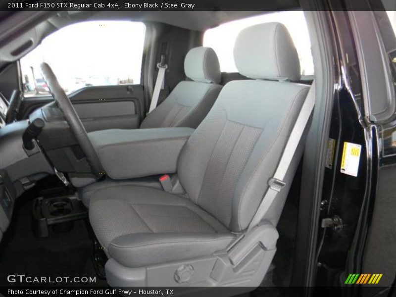  2011 F150 STX Regular Cab 4x4 Steel Gray Interior
