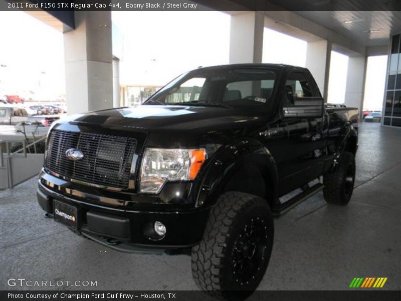 Ebony Black / Steel Gray 2011 Ford F150 STX Regular Cab 4x4