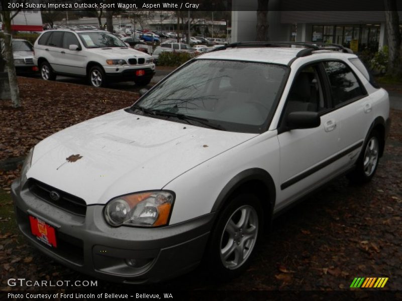Aspen White / Gray 2004 Subaru Impreza Outback Sport Wagon