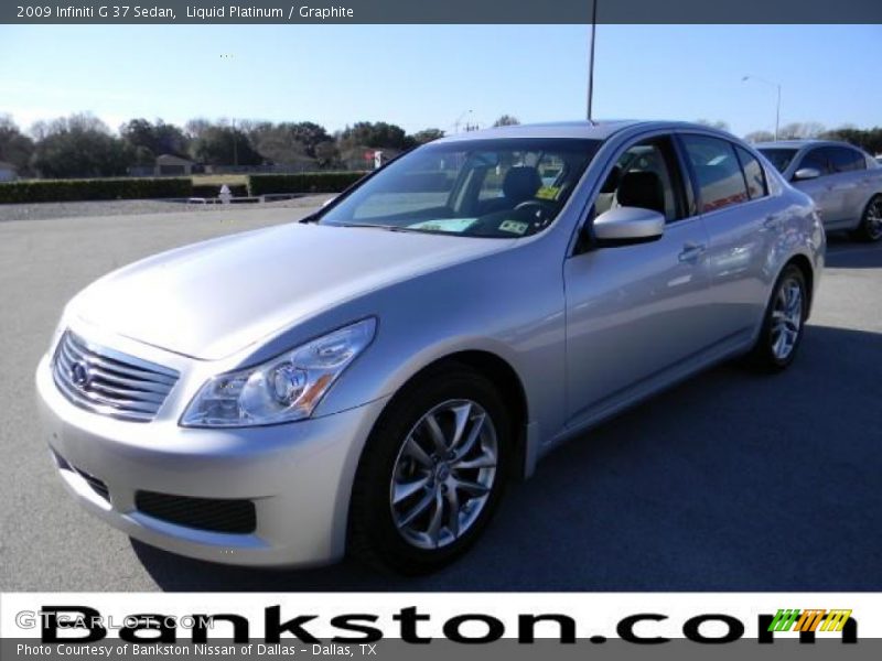 Liquid Platinum / Graphite 2009 Infiniti G 37 Sedan