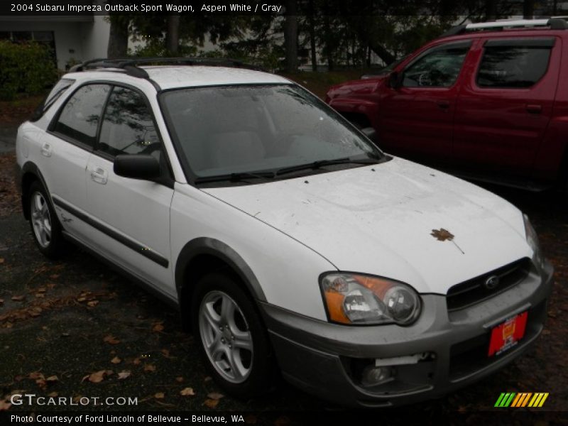 Aspen White / Gray 2004 Subaru Impreza Outback Sport Wagon