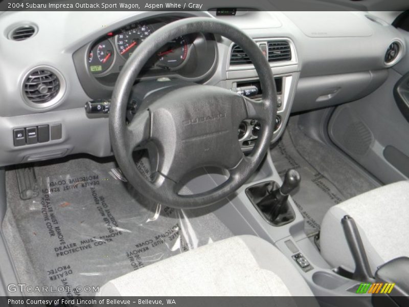 Aspen White / Gray 2004 Subaru Impreza Outback Sport Wagon