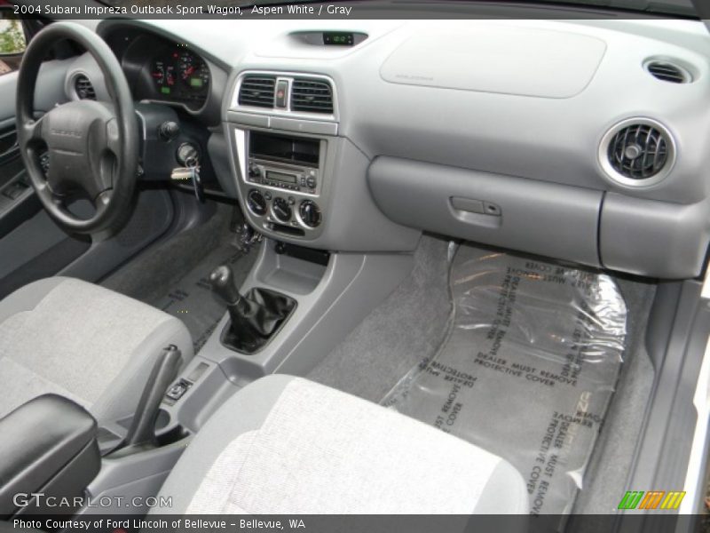 Aspen White / Gray 2004 Subaru Impreza Outback Sport Wagon