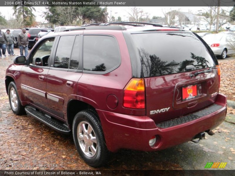 Monterey Maroon Metallic / Medium Pewter 2004 GMC Envoy SLT 4x4