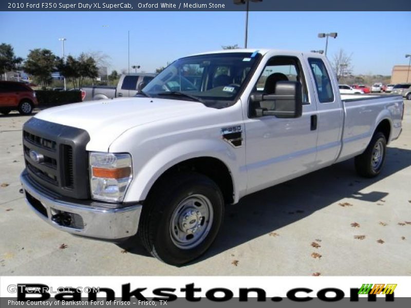 Oxford White / Medium Stone 2010 Ford F350 Super Duty XL SuperCab