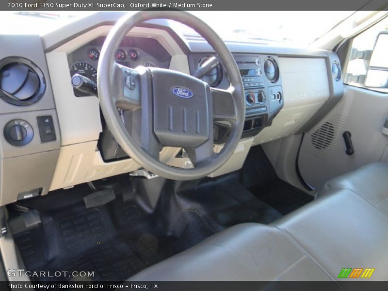 Oxford White / Medium Stone 2010 Ford F350 Super Duty XL SuperCab